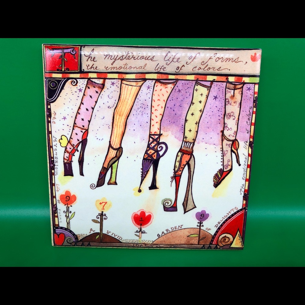 Girls Heels Shoes Trivet Ceramic